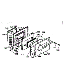 Door parts for Kenmore Range 628.4518090 (6284518090, 628 4518090) from AppliancePartsPros.com