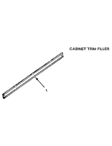 Cabinet Trim Filler parts for Kenmore Wall Oven 278.4088893 (2784088893, 278 4088893) from AppliancePartsPros.com