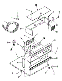 Control Panel Section parts for Kenmore Range 278.4228890 (2784228890, 278 4228890) from AppliancePartsPros.com