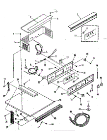 Control Panel Section parts for Kenmore Range 278.4268590 (2784268590, 278 4268590) from AppliancePartsPros.com