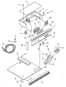 Control Panel Section parts for Kenmore Wall Oven 278.4288893 (2784288893, 278 4288893) from AppliancePartsPros.com