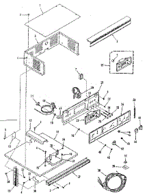 Control Panel Section parts for Kenmore Wall Oven 278.4298690 (2784298690, 278 4298690) from AppliancePartsPros.com