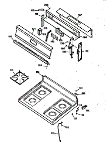 Cooktop parts for Kenmore Range 362.72751694 (36272751694, 362 72751694) from AppliancePartsPros.com