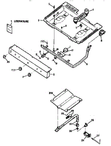 Gas & Burner parts for Kenmore Range 362.7275192 (3627275192, 362 7275192) from AppliancePartsPros.com