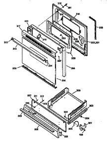 Door And Drawer parts for Kenmore Range 362.7275593 (3627275593, 362 7275593) from AppliancePartsPros.com