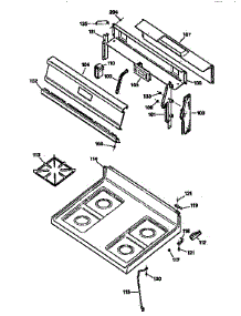 Cooktop parts for Kenmore Range 362.7275593 (3627275593, 362 7275593) from AppliancePartsPros.com