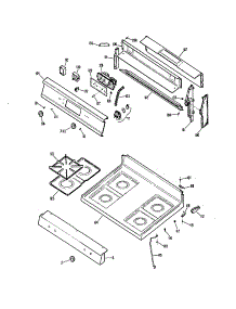 Control Panel parts for Kenmore Range 362.7332892 (3627332892, 362 7332892) from AppliancePartsPros.com