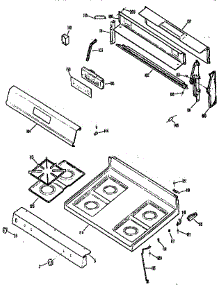 Main Top Section parts for Kenmore Range 362.7351892 (3627351892, 362 7351892) from AppliancePartsPros.com
