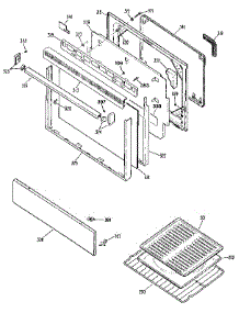 Door parts for Kenmore Range 362.7352190 (3627352190, 362 7352190) from AppliancePartsPros.com