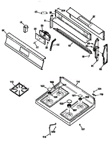 Cooktop parts for Kenmore Range 362.7516891 (3627516891, 362 7516891) from AppliancePartsPros.com