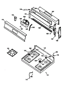 Cooktop parts for Kenmore Range 362.7516892 (3627516892, 362 7516892) from AppliancePartsPros.com