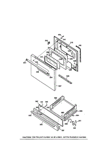 Door And Drawer parts for Kenmore Range 362.75181692 (36275181692, 362 75181692) from AppliancePartsPros.com