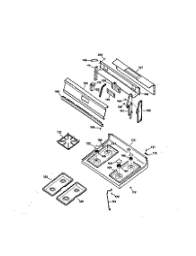 Cooktop parts for Kenmore Range 362.75276691 (36275276691, 362 75276691) from AppliancePartsPros.com