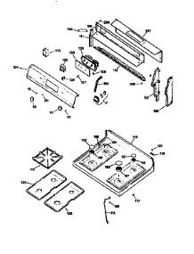 Main Top Section parts for Kenmore Range 362.7536890 (3627536890, 362 7536890) from AppliancePartsPros.com