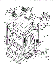 Cabinet parts for Kenmore Range 362.7536890 (3627536890, 362 7536890) from AppliancePartsPros.com