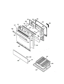 Door parts for Kenmore Range 362.75371690 (36275371690, 362 75371690) from AppliancePartsPros.com
