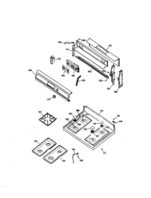 Control Panel And Cooktop parts for Kenmore Range 362.75471691 (36275471691, 362 75471691) from AppliancePartsPros.com