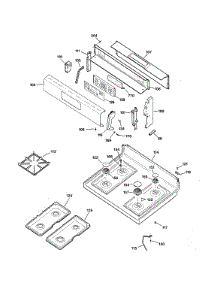 Control Panel & Cooktop parts for Kenmore Range 362.75624300 (36275624300, 362 75624300) from AppliancePartsPros.com
