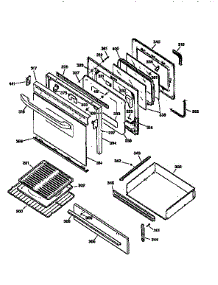 Door And Drawer parts for Kenmore Range 362.75876690 (36275876690, 362 75876690) from AppliancePartsPros.com