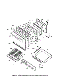 Door And Drawer parts for Kenmore Range 362.75876691 (36275876691, 362 75876691) from AppliancePartsPros.com