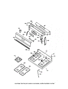 Cooktop parts for Kenmore Range 362.75876691 (36275876691, 362 75876691) from AppliancePartsPros.com