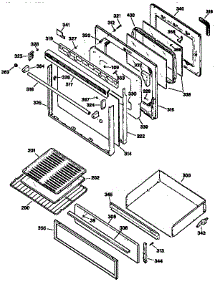Door parts for Kenmore Range 362.7595990 (3627595990, 362 7595990) from AppliancePartsPros.com