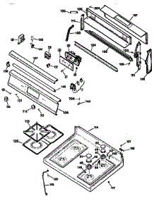 Main Top Section parts for Kenmore Range 362.7595990 (3627595990, 362 7595990) from AppliancePartsPros.com