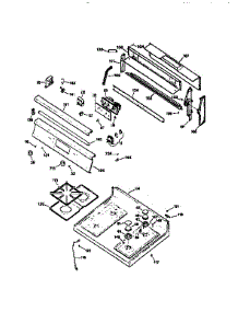 Main Top Section parts for Kenmore Range 362.7595991 (3627595991, 362 7595991) from AppliancePartsPros.com