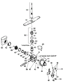 Motor-Pump Mechanism parts for Kenmore Dishwasher 363.1401191 (3631401191, 363 1401191) from AppliancePartsPros.com