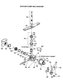 Pump And Motor parts for Kenmore Dishwasher 363.1401590 (3631401590, 363 1401590) from AppliancePartsPros.com