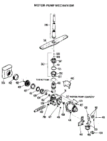 Pump And Motor parts for Kenmore Dishwasher 363.1401891 (3631401891, 363 1401891) from AppliancePartsPros.com