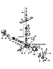 Motor Pump Mechanism parts for Kenmore Dishwasher 363.1404193 (3631404193, 363 1404193) from AppliancePartsPros.com