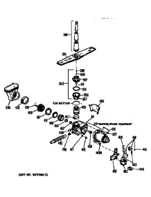 Motor Pump Mechanism parts for Kenmore Dishwasher 363.1404593 (3631404593, 363 1404593) from AppliancePartsPros.com