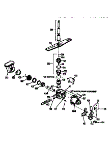 Motor Pump Mechanism parts for Kenmore Dishwasher 363.1404594 (3631404594, 363 1404594) from AppliancePartsPros.com
