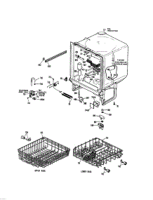 Dishwasher Tub (363.1404595) parts for Kenmore Dishwasher 363.1404595 (3631404595, 363 1404595) from AppliancePartsPros.com