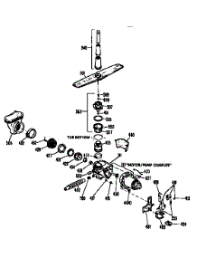 Motor Pump Mechanism parts for Kenmore Dishwasher 363.1404893 (3631404893, 363 1404893) from AppliancePartsPros.com