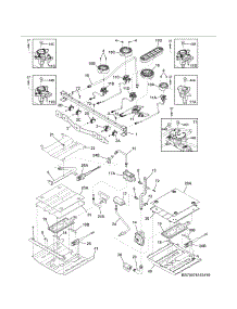 Burner parts for Kenmore Range 790.75429410 (79075429410, 790 75429410) from AppliancePartsPros.com