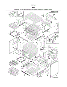 Body parts for Kenmore Range 790.75429414 (79075429414, 790 75429414) from AppliancePartsPros.com