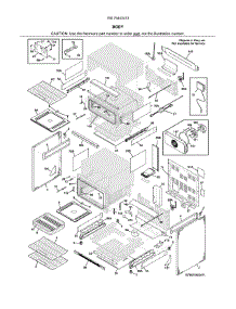 Body parts for Kenmore Range 790.75443413 (79075443413, 790 75443413) from AppliancePartsPros.com