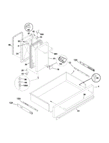 Drawer / Small Door parts for Kenmore Range 790.75503200 (79075503200, 790 75503200) from AppliancePartsPros.com