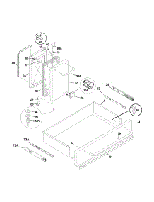 Drawer / Small Door parts for Kenmore Range 790.75503202 (79075503202, 790 75503202) from AppliancePartsPros.com
