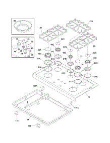 Maintop parts for Kenmore Range 790.75603700 (79075603700, 790 75603700) from AppliancePartsPros.com