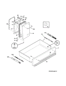 Small Door / Drawer parts for Kenmore Range 790.75603702 (79075603702, 790 75603702) from AppliancePartsPros.com
