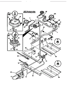 Burner parts for Kenmore Range 790.75738891 (79075738891, 790 75738891) from AppliancePartsPros.com