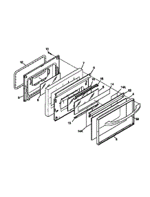 Door parts for Kenmore Range 790.75738891 (79075738891, 790 75738891) from AppliancePartsPros.com
