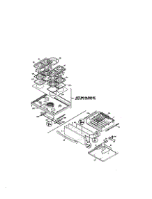 Top / Drawer parts for Kenmore Range 790.75903990 (79075903990, 790 75903990) from AppliancePartsPros.com