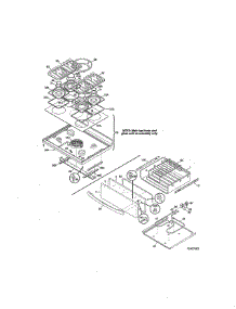 Top / Drawer parts for Kenmore Range 790.75903991 (79075903991, 790 75903991) from AppliancePartsPros.com