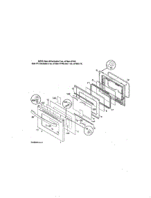 Door parts for Kenmore Range 790.75903992 (79075903992, 790 75903992) from AppliancePartsPros.com
