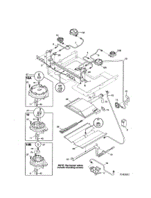 Burner parts for Kenmore Range 790.75903993 (79075903993, 790 75903993) from AppliancePartsPros.com