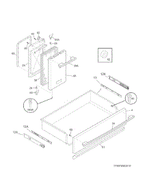 Small Door / Drawer parts for Kenmore Range 790.76503510 (79076503510, 790 76503510) from AppliancePartsPros.com